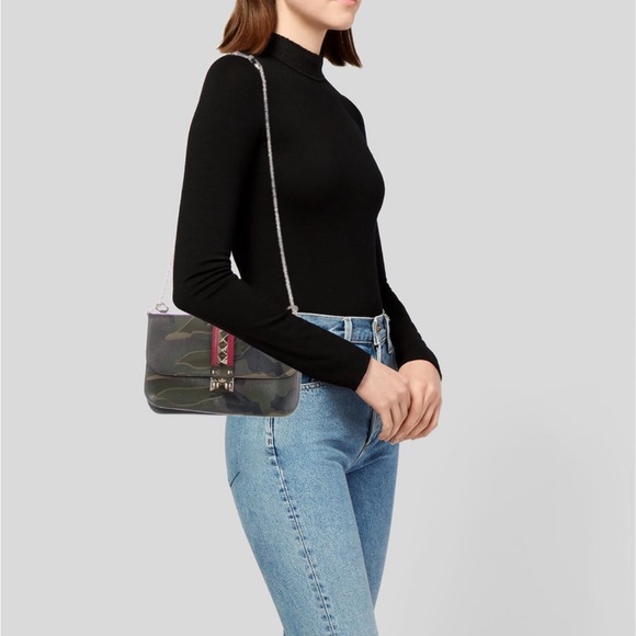 Valentino Glam Lock Camouflage Shoulder Bag - Picture 5 of 6
